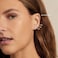 Sweetkiki Threadless Flat Back Earrings Hypoallergenic silver CZ Stud Earrings Cartilage Earring Tragus Helix Piercing Jewelry Push in Flatback Earrings for Women Men 3 Millimeters Silver