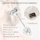 RAVORING Threadless Flat Back Stud Earrings 6 Pairs Titanium Hypoallergenic Earrings for Women Men Cubic Zirconia Silver Gold Stud Earrings Surgical Stainless Steel Stud Earring Set for Cartilage 28mm