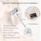 RAVORING Threadless Flat Back Stud Earrings 6 Pairs Titanium Hypoallergenic Earrings for Women Men Cubic Zirconia Silver Gold Stud Earrings Surgical Stainless Steel Stud Earring Set for Cartilage 28mm