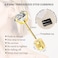 RAVORING Threadless Flat Back Stud Earrings 6 Pairs Titanium Hypoallergenic Earrings for Women Men Cubic Zirconia Silver Gold Stud Earrings Surgical Stainless Steel Stud Earring Set for Cartilage 28mm
