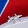 Caiyao Tiny Airplane Stud Earrings Cute Aircraft Frog Fox Giraffe Earrings for Women MenAirplane