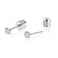 DAI JY Titanium Flat Back Stud Earrings for Women Men Cartilage Helix Tragus Piercing Jewelry