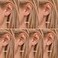 DAI JY Titanium Flat Back Stud Earrings for Women Men Cartilage Helix Tragus Piercing Jewelry