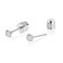 DAI JY Titanium Flat Back Stud Earrings for Women Men Cartilage Helix Tragus Piercing Jewelry
