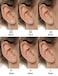 Tornito 6 Pairs 20G Stainless Steel Stud Earrings Square Cubic Zirconia Earring Set For Men Women 3MM8MM
