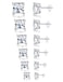 Tornito 6 Pairs 20G Stainless Steel Stud Earrings Square Cubic Zirconia Earring Set For Men Women 3MM8MM
