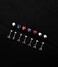 Tornito 7 Pairs Stainless Steel CZ Stud Earrings for Women Multicolor Cubic Zirconia Cartilage Helix Earrings Set Screwback 4MM
