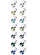 Tornito 7 Pairs Stainless Steel CZ Stud Earrings for Women Multicolor Cubic Zirconia Cartilage Helix Earrings Set Screwback 4MM
