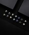 Tornito 7 Pairs Stainless Steel CZ Stud Earrings for Women Multicolor Cubic Zirconia Cartilage Helix Earrings Set Screwback 4MM