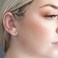 Holfeun Unisex 6 Pairs Dot Stud Earrings Surgical Steel Gold Plated Tiny Flat Disc Stud Earrings for Women Gold234568mm
