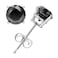 VIR JEWELS Vir Jewels 1 cttw Black Diamond Stud Earrings 925 Sterling Silver Round with Push Backs