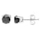 VIR JEWELS Vir Jewels 1 cttw Black Diamond Stud Earrings 925 Sterling Silver Round with Push Backs