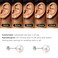 CUTEFEEL White Gold Plated Sterling Silver Pearl Stud Earrings for Women White Pearl Wedding Earrings Hypoallergenic Jewelry