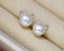 Wicary Cat Earrings Sterling Silver Pearl Earrings for Women Studs Cat Lovers Jewelry for Women