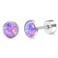 ZDE Titanium Flatback Earrings for Women Opal Fire and Snow Stud Earrings Flat Back Women Earrings Hypoallergenic Cartilage Flatback Earring Helix Conch Piercing 4mm