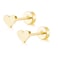 ZDE Women Earrings Flat Back Heart Earrings Men Titanium Hypoallergenic NonNickel Cartilage Earrings Studs for Sensitive Ears Simple Classic 5mm Tiny Gold Screw On Stud Earrings