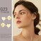 ZDE Women Earrings Flat Back Heart Earrings Men Titanium Hypoallergenic NonNickel Cartilage Earrings Studs for Sensitive Ears Simple Classic 5mm Tiny Gold Screw On Stud Earrings