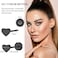 ZDE Women Earrings Flat Back Heart Earrings Titanium Hypoallergenic NonNickel Cartilage Earrings Studs for Sensitive Ears Simple Classic 5mm Black Screw On Stud Earrings