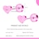 ZDE Women Earrings Flat Back Heart Earrings Titanium Hypoallergenic NonNickel Cartilage Earrings Studs for Sensitive Ears Simple Classic 5mm Pink Screw On Stud Earrings