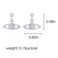 ZHOUMEIWENSP 1Pair Zircon Saturn Planet Earrings Aesthetic Cubic Saturn Planet Stud NANA Earring Jewelry for Women Gift Silver