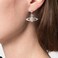 ZHOUMEIWENSP 1Pair Zircon Saturn Planet Earrings Aesthetic Cubic Saturn Planet Stud NANA Earring Jewelry for Women Gift Silver