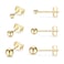 EPIRORA Sterling Silver Stud Earrings for Women 3 Pairs Tiny Ball Stud Earrings Round CZ Cubic Zirconia Earrings Set Cartilage Small Tragus Earrings Ball earrings2mm3mm4mm
