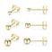 EPIRORA Sterling Silver Stud Earrings for Women 3 Pairs Tiny Ball Stud Earrings Round CZ Cubic Zirconia Earrings Set Cartilage Small Tragus Earrings Ball earrings2mm3mm4mm