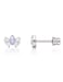 limerencia Limerencia Hypoallergenic G23 Implant Grade Titanium Stud Earrings Tragus 20G Helix F136 Piercing Post for Women Sensitive Ears Cartilage CZ Opal Crown