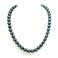 JNF Emerald Large Faux Pearl Necklace and Earrings Set 1920s Chunky Pearl Choker Costume Jewelry