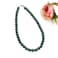 JNF Emerald Large Faux Pearl Necklace and Earrings Set 1920s Chunky Pearl Choker Costume Jewelry