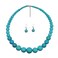 Fuqimanman2020 Turquoise Beaded Strand Choker NecklaceA