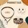 Inbagi 3 Pcs Western Jewelry for Women Bohemian Set Boho Pendant Long Choker Faux Leather Layered Bracelet Dangle EarringsRustic Style