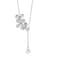 BNQL Orchid Flower Necklace with Teardrop Pearl Wedding Jewelry Bridesmaids Gifts