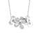 BNQL Orchid Flower Necklace with Teardrop Pearl Wedding Jewelry Bridesmaids Gifts