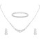 Tatibana Fashion Water Diamond Earring Set Wedding Jewelry Tennis Necklace