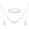 Tatibana Fashion Water Diamond Earring Set Wedding Jewelry Tennis Necklace