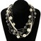 utop Multi Strand Pearl Necklace for Women Bead Maxi Chokers Wedding Jewelry