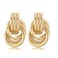 shinelab Chunky Gold Earrings for Women Knot Link Circle Statement Drop Dangle Classic Earrings Studs Trendy