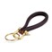 lasenersm 1 Pack Upscale Leather Keychain Elegant Handmade Car Key Chain with Brass Horseshoe Buckle D Ring and Key Ring Handmade Key Chain Strap to Organize Keys Coffeetone Strap