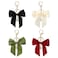 Hariendny 4 Pack Purse Charms Bow Keychain for Handbag Cute Car Key Chain Black Red White Green Bowknot Key Ring Bag Charm Pendant for Girls