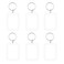 TKYPZY 6 Pcs Acrylic Keychain Clear Acrylic Blank Keyring Photo Insert Frame Personalised Photo Key Holder with Split Ring Rectangle DIY Picture Frames Double Sided Blank Keychains