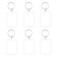 TKYPZY 6 Pcs Acrylic Keychain Clear Acrylic Blank Keyring Photo Insert Frame Personalised Photo Key Holder with Split Ring Rectangle DIY Picture Frames Double Sided Blank Keychains