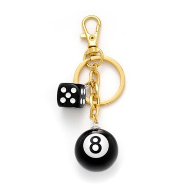 VEDAIM 8 Ball Keychain Pool Ball Keychain Accessory Purse Charm Car Key Chain