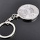 Acxico 2Pcs 50 Years Perpetual Calendar Keyring Vintage Keychain Silver Key Chain Key
