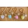 Agromusk Cute Strawberry KeychainBag CharmsKawaii Heart Flower Daisy Key chains Accessories Decor for Girls Purse Gift Pink