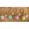 Agromusk Cute Strawberry KeychainBag CharmsKawaii Heart Flower Daisy Key chains Accessories Decor for Girls Purse Gift Pink