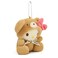 Ahlsense Cute Hello Plush Keychain Classic Series Mini Soft Stuffed Keychain Charm for Backpacks Purses Girls and Fans Bear Brown