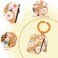 AHQKCRF Flower Keychain Wristlet Wallets for Women Cute Silicone Beaded Credit Card Holder Key Ring Bracelet Wallet Yellow