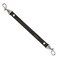 Alban Leather 2Clip Strap for Wallet Clutch Wristlet Purse Keys Keychain for Women and Men BlackSilver Standard