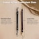 Alban Leather 2Clip Strap for Wallet Clutch Wristlet Purse Keys Keychain for Women and Men BlackSilver Standard